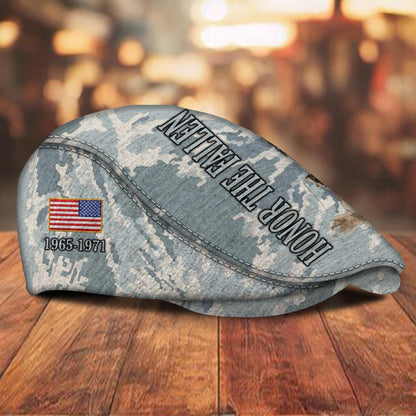 Custom U.S. Air Force Jeff Cap – Honor The Fallen Camo Tribute Cap