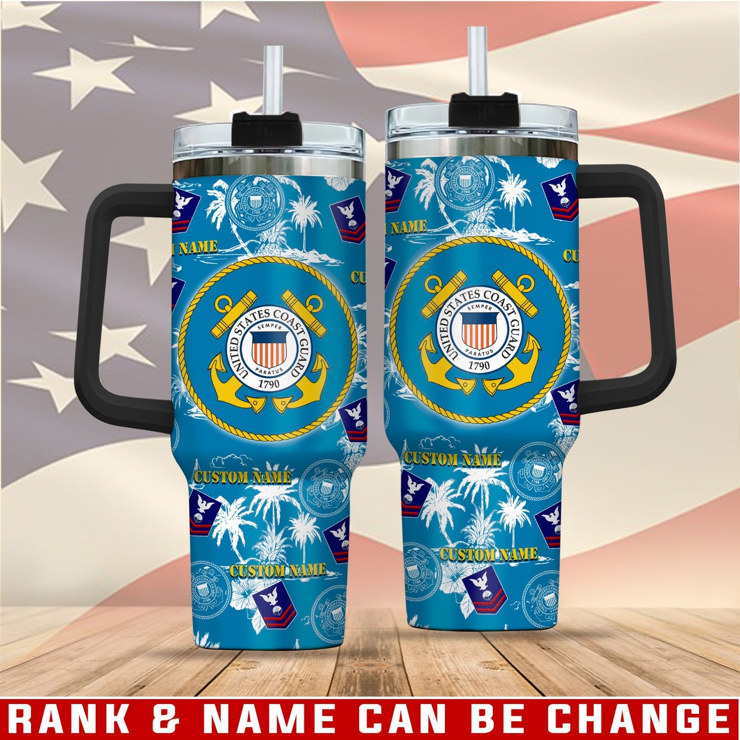 US Coast Guard – Tumbler 40oz - No One Gets Left Behind