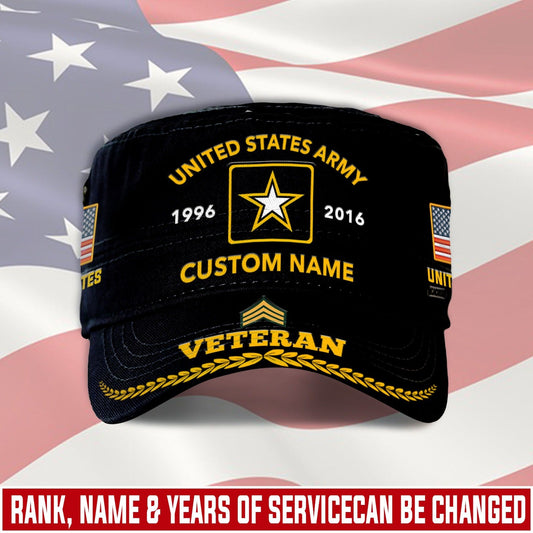 US Veteran – Military Cap – Proudly Served Veteran Military Cap