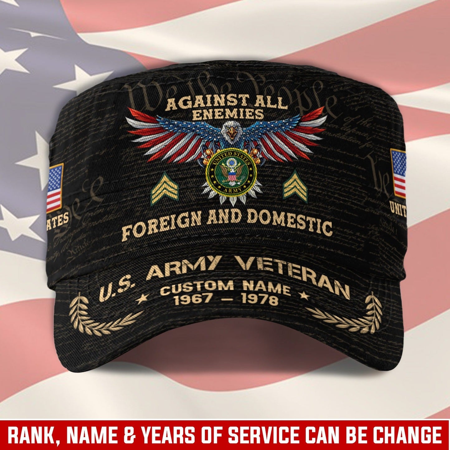 US Army – Military Cap –  Honoring All Who Served