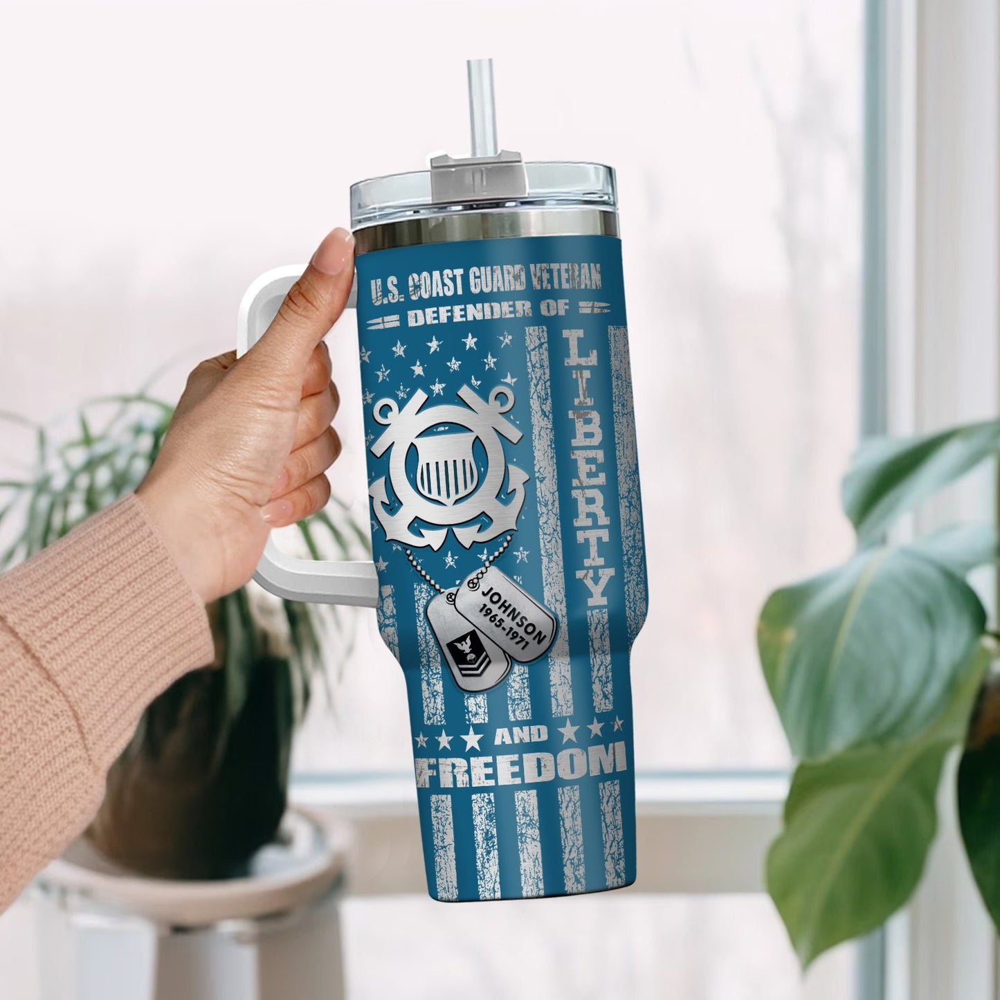 US Coast Guard – Tumbler 40oz - Freedom is not free, We paid for It