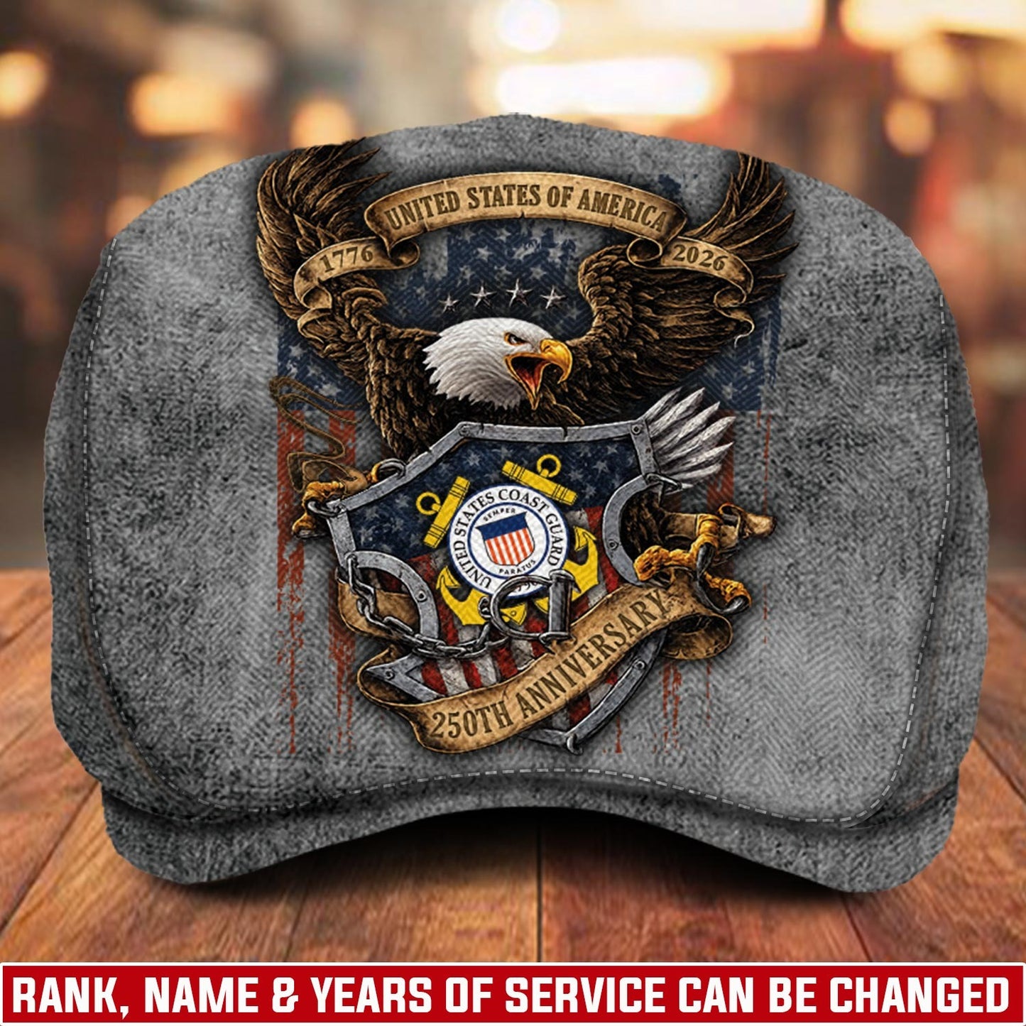 Custom U.S. Coast Guard Jeff Cap – Freedom Isn’t Free
