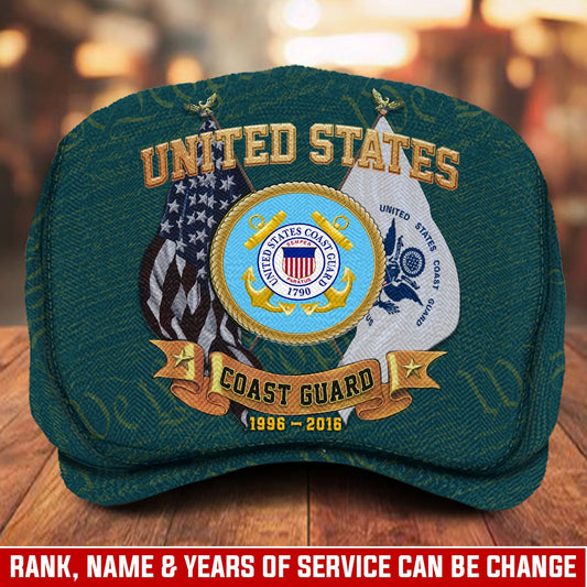 Custom U.S. Coast Guard Jeff Cap – Bald Eagle Design