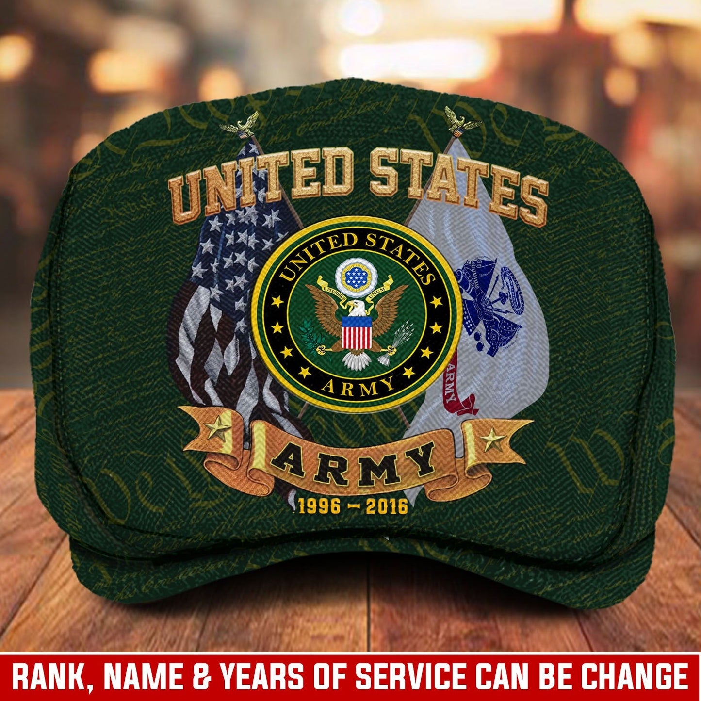 Custom U.S. Army Jeff Cap –  Duty, Honor, Country
