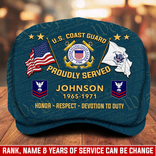 Custom U.S. Coast Guard Jeff Cap – Thank a Veteran