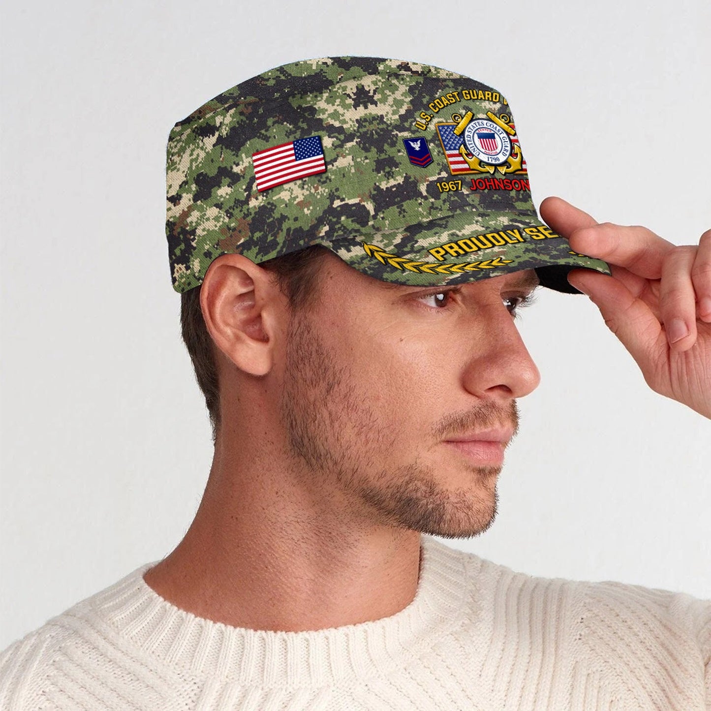 US Coast Guard – Military Cap - Camo Proudly Served
