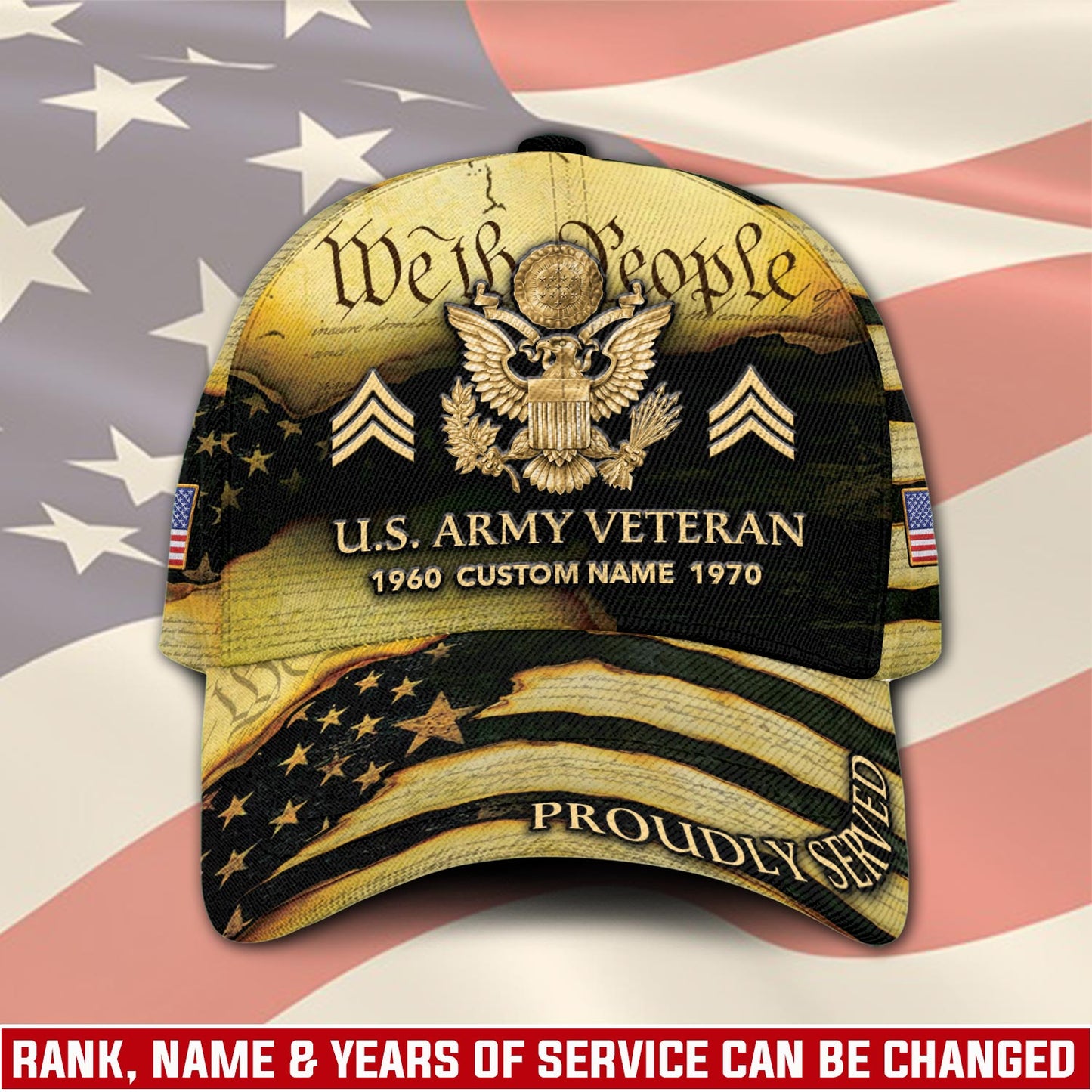 US Army – Classic Cap – We The People - Gold