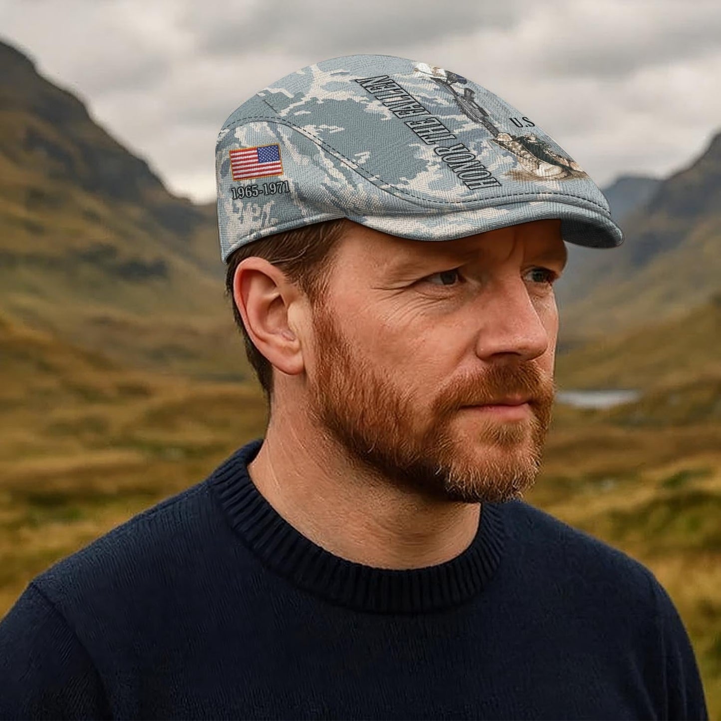 Custom U.S. Air Force Jeff Cap – Honor The Fallen Camo Tribute Cap