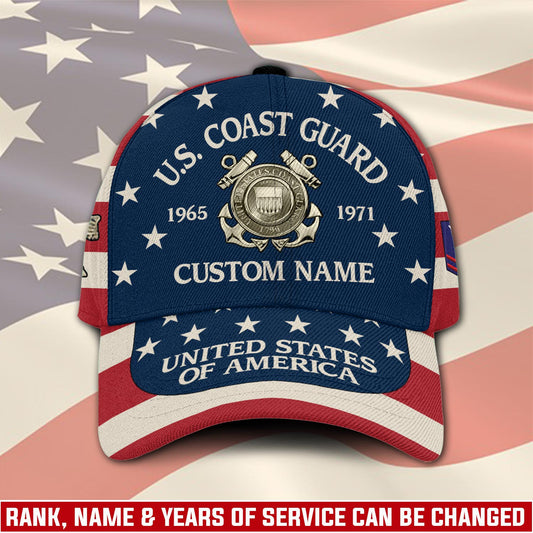 US Coast Guard – Classic Cap – US Flag