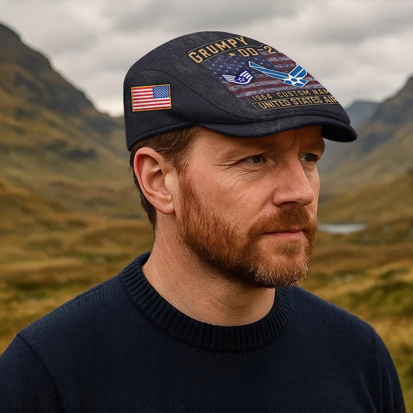 Custom U.S. Air Force Jeff Cap – Grumpy Old Vet