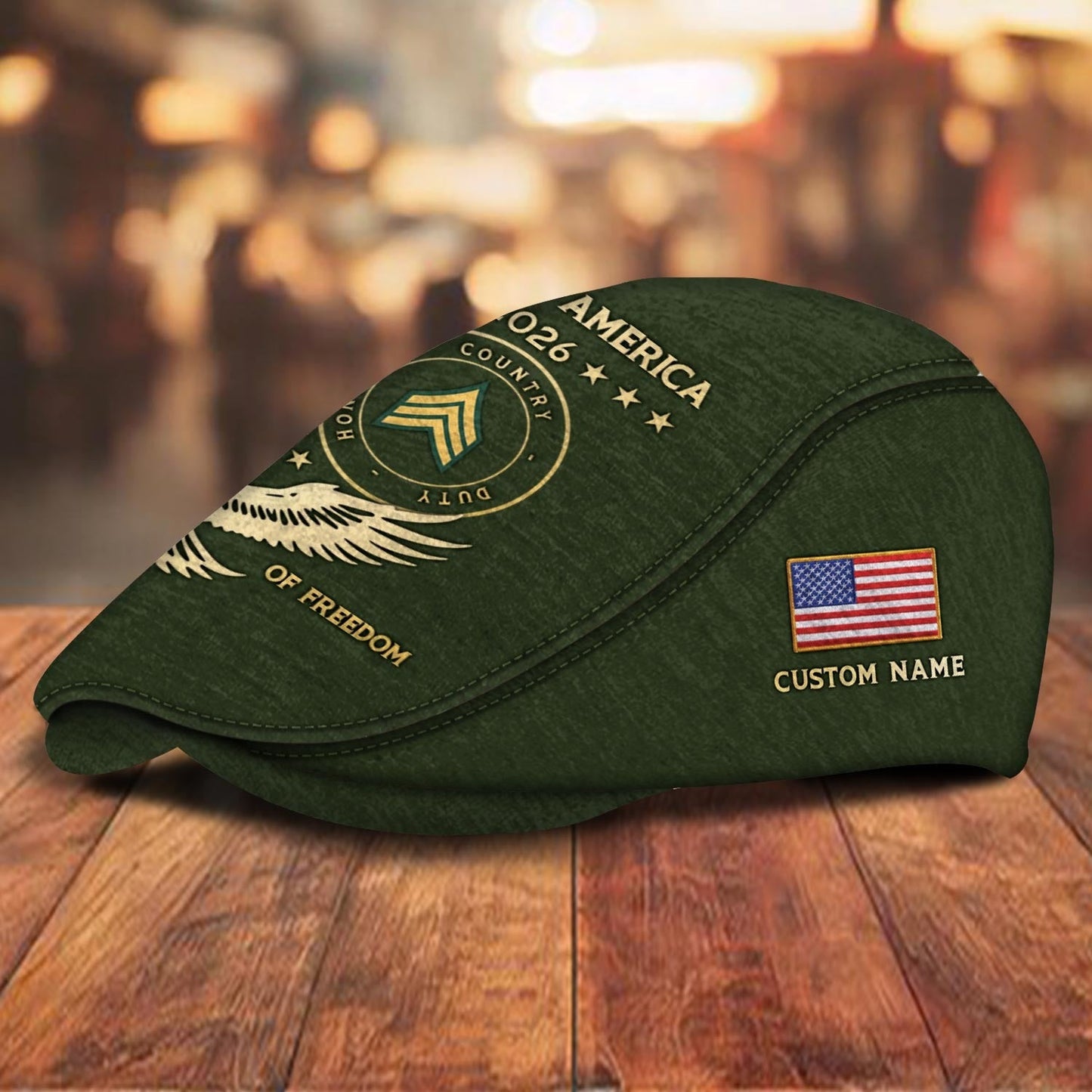 Custom U.S. Army Jeff Cap – 250 YEARS OF FREEDOM
