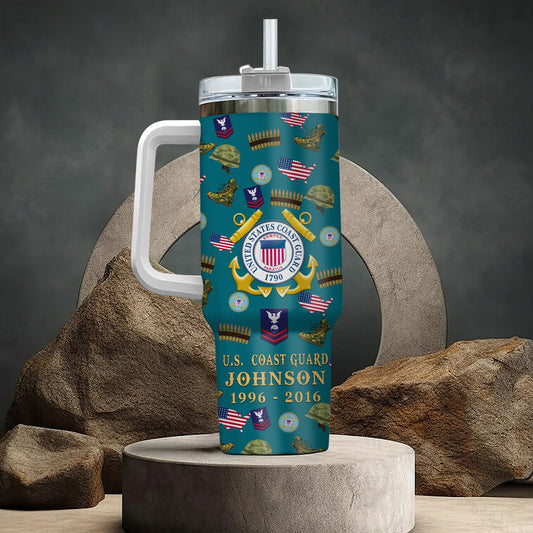 US Coast Guard – Tumbler 40oz - Once A Soldier, Always A Soldier