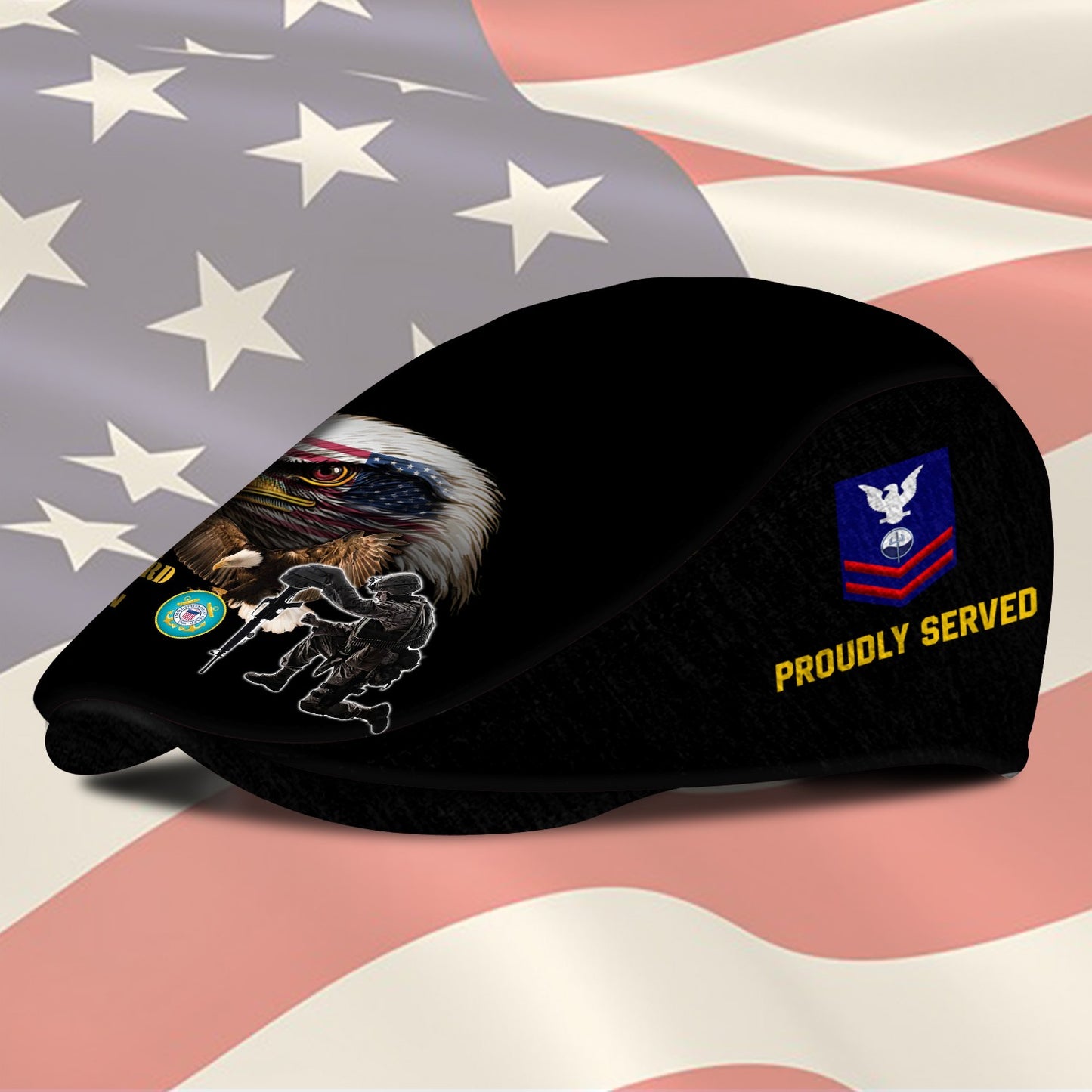 Custom U.S. Coast Guard Jeff Cap – Duty, Honor, Country