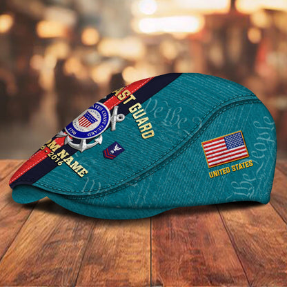 Custom U.S. Coast Guard Jeff Cap – Stripe Eagle Cap