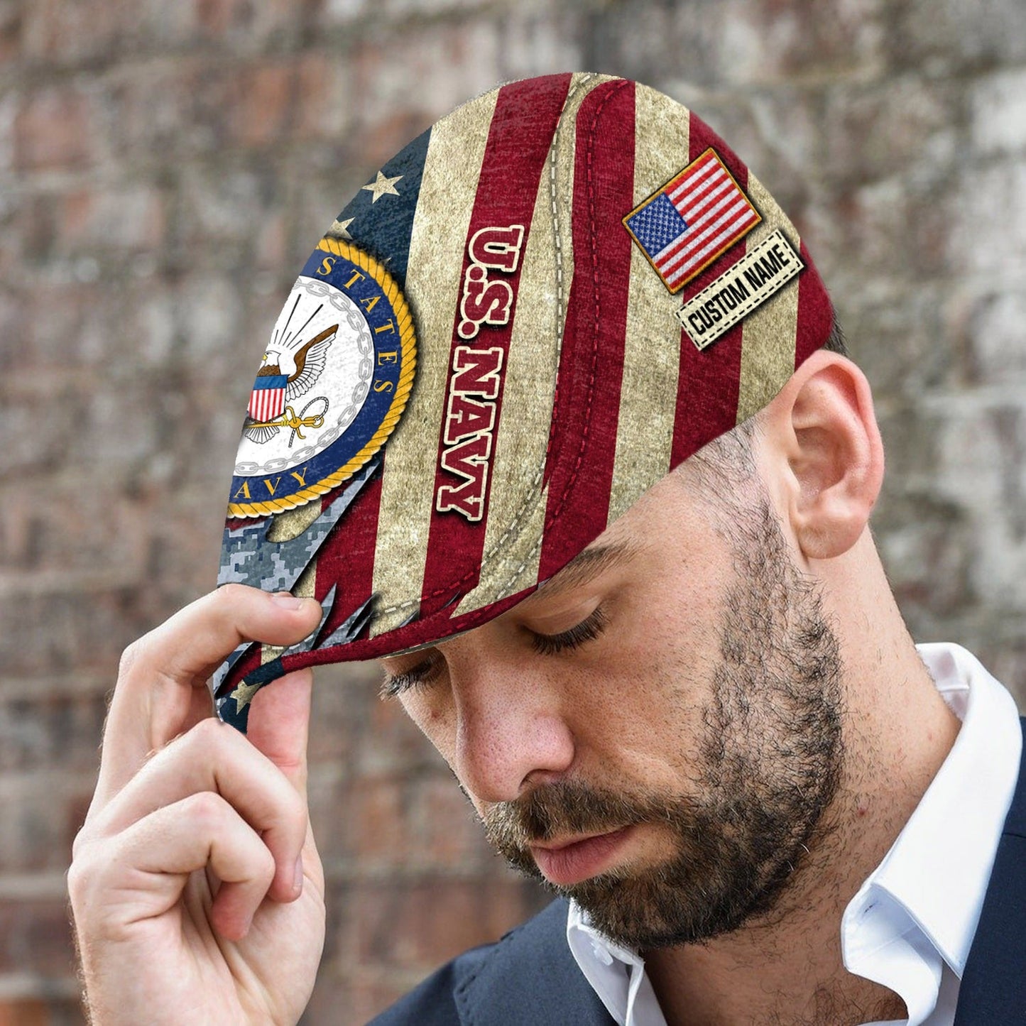 Custom U.S. Coast Guard Jeff Cap – Served With Pride