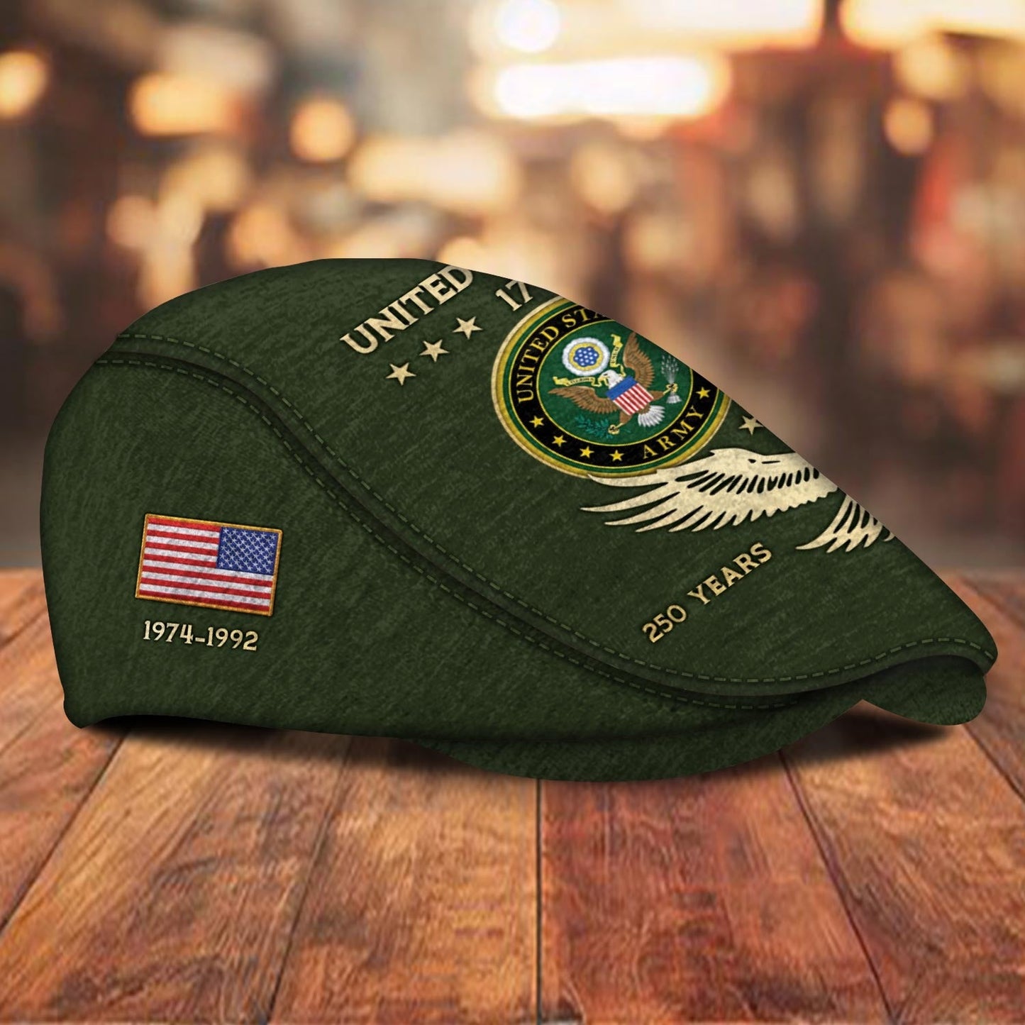 Custom U.S. Army Jeff Cap – 250 YEARS OF FREEDOM