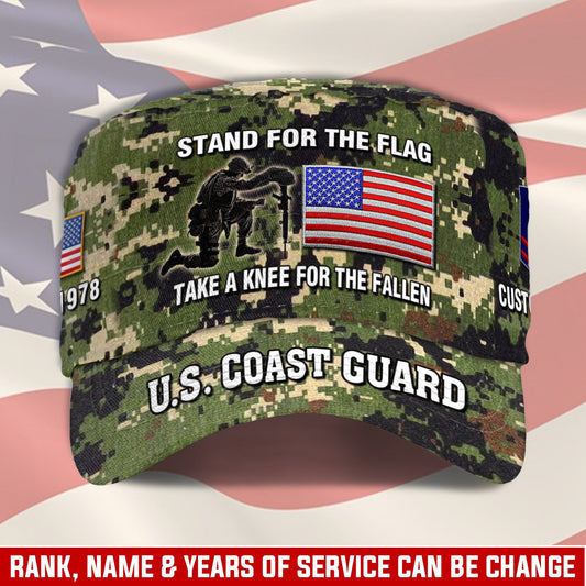 US Coast Guard – Military Cap - STAND FOR THE FLAG TAKE A KNEE FOR THE FALLEN