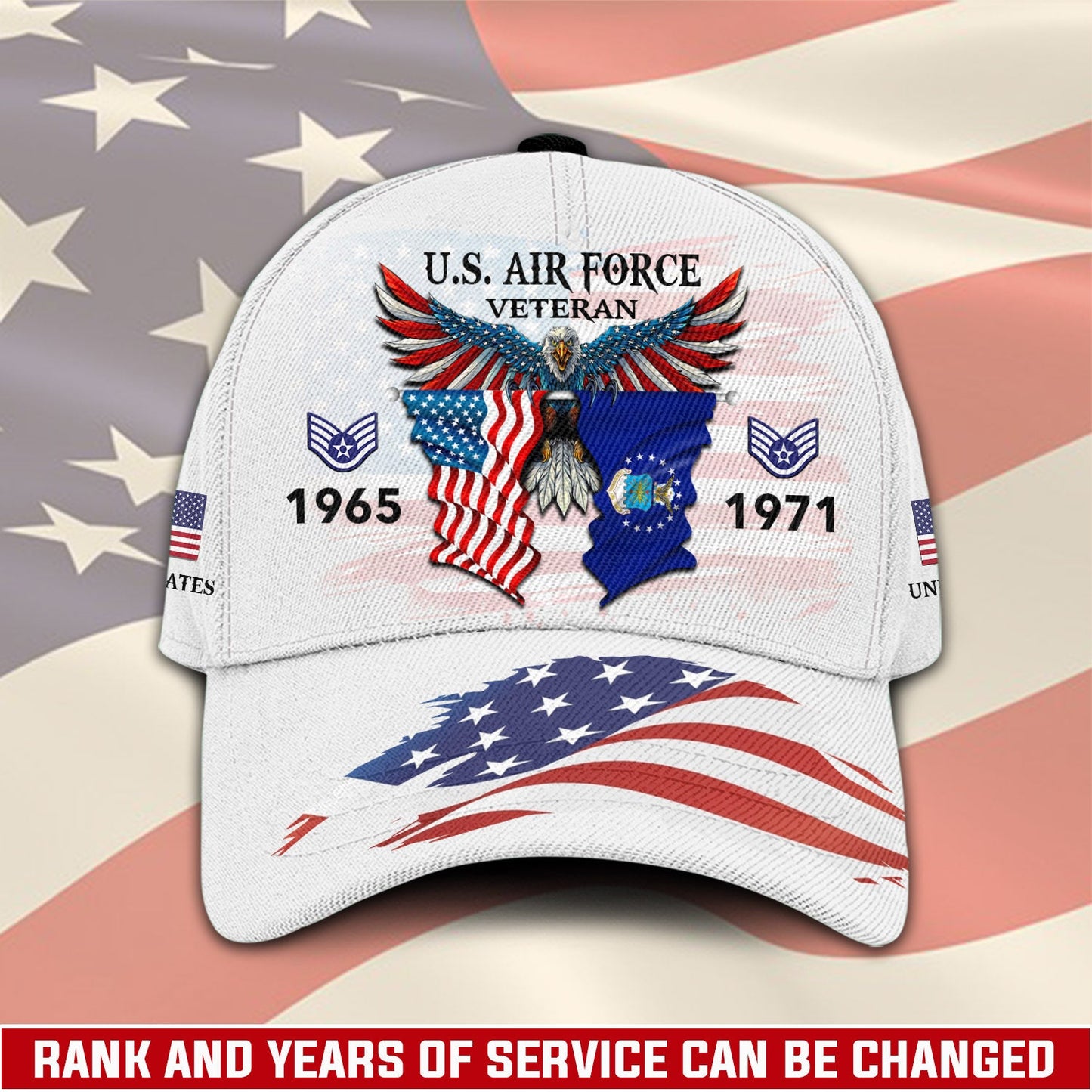 US Air Force – Classic Cap – Two Flags