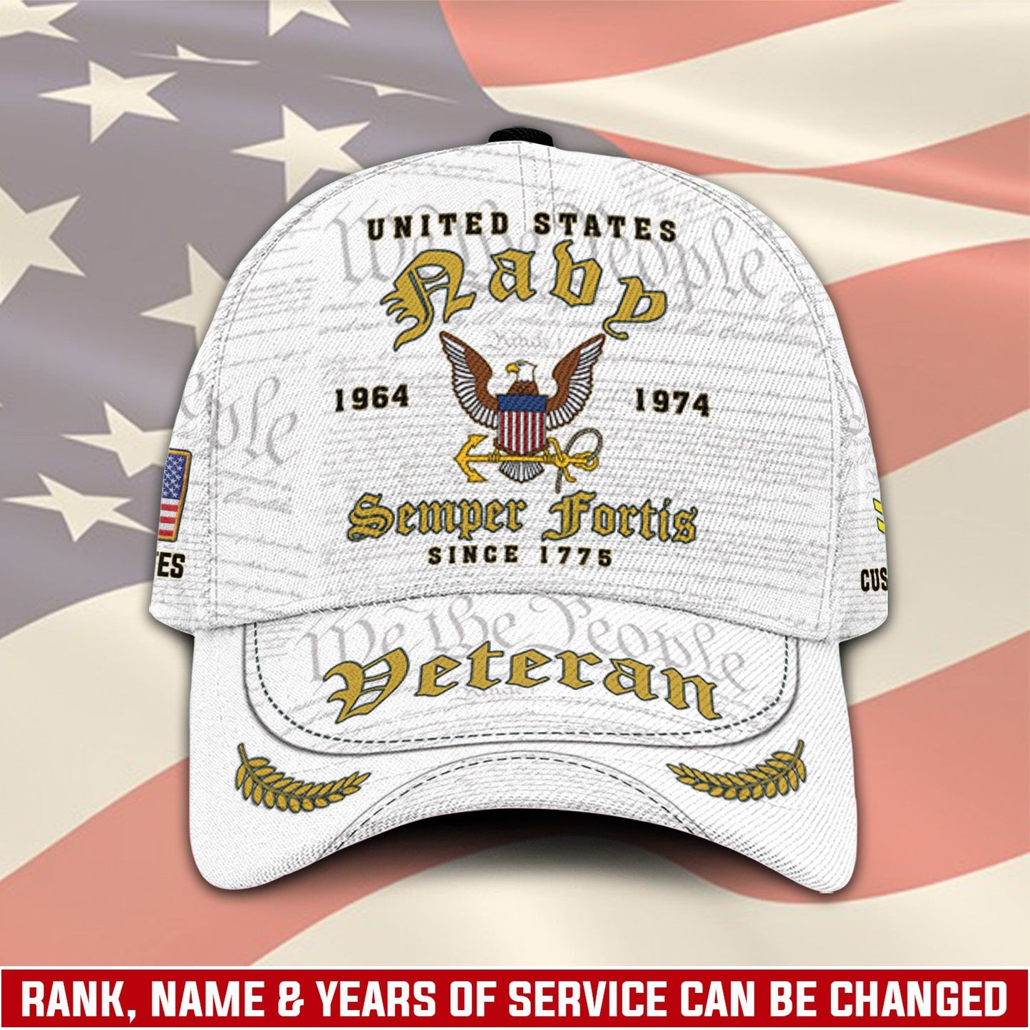 US Navy – Classic Cap – Veteran White Cap