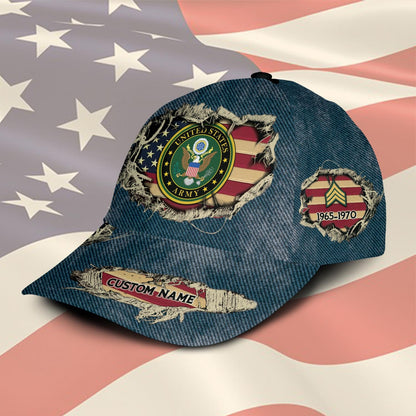US Army – Classic Cap – Distressed Denim Print