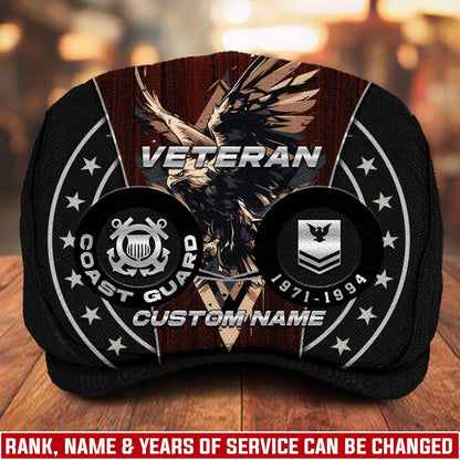 Custom U.S. Coast Guard Jeff Cap – Eagle Star Circle Design