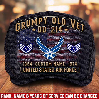 Custom U.S. Air Force Jeff Cap – Grumpy Old Vet