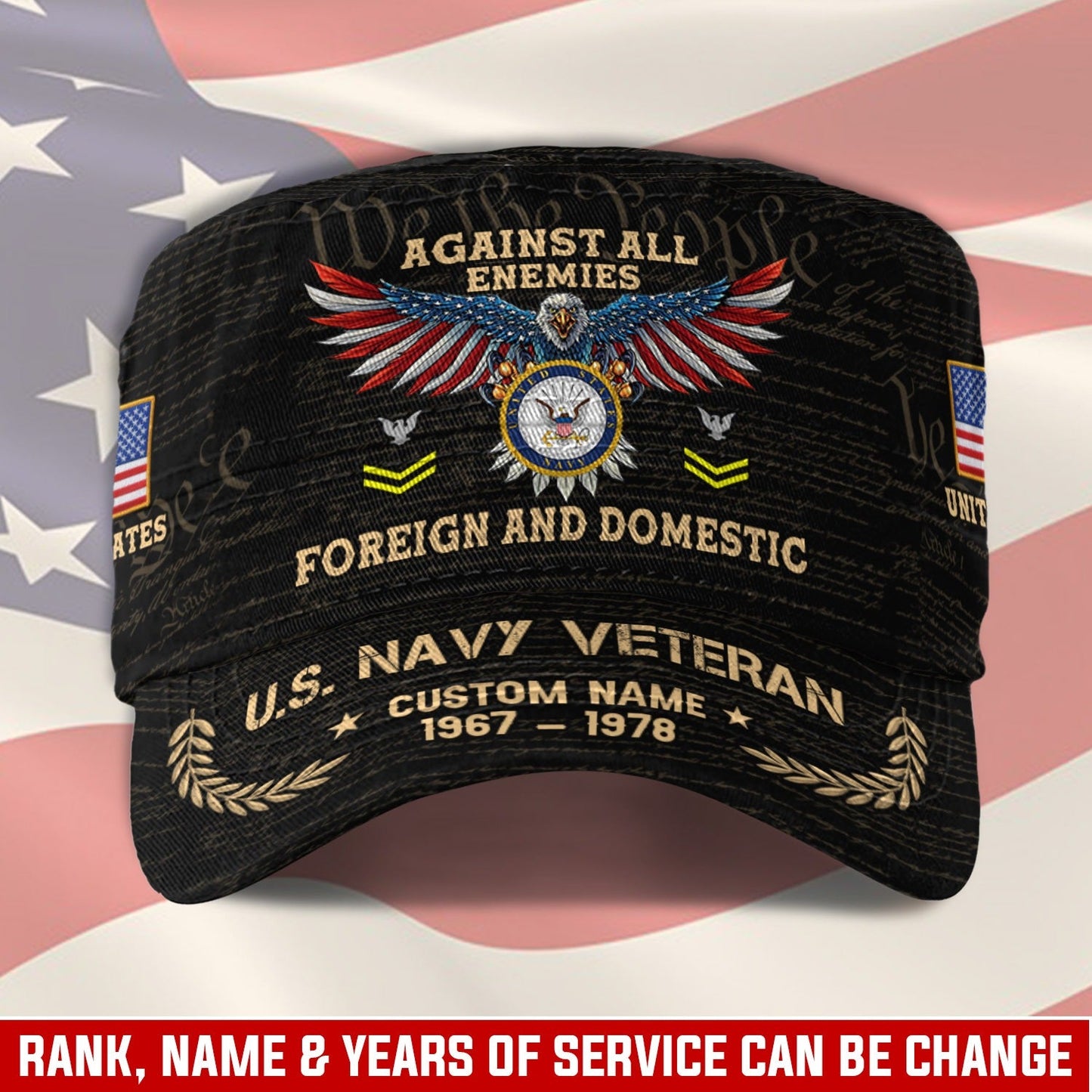 US Navy – Military Cap - Honoring All Who Served