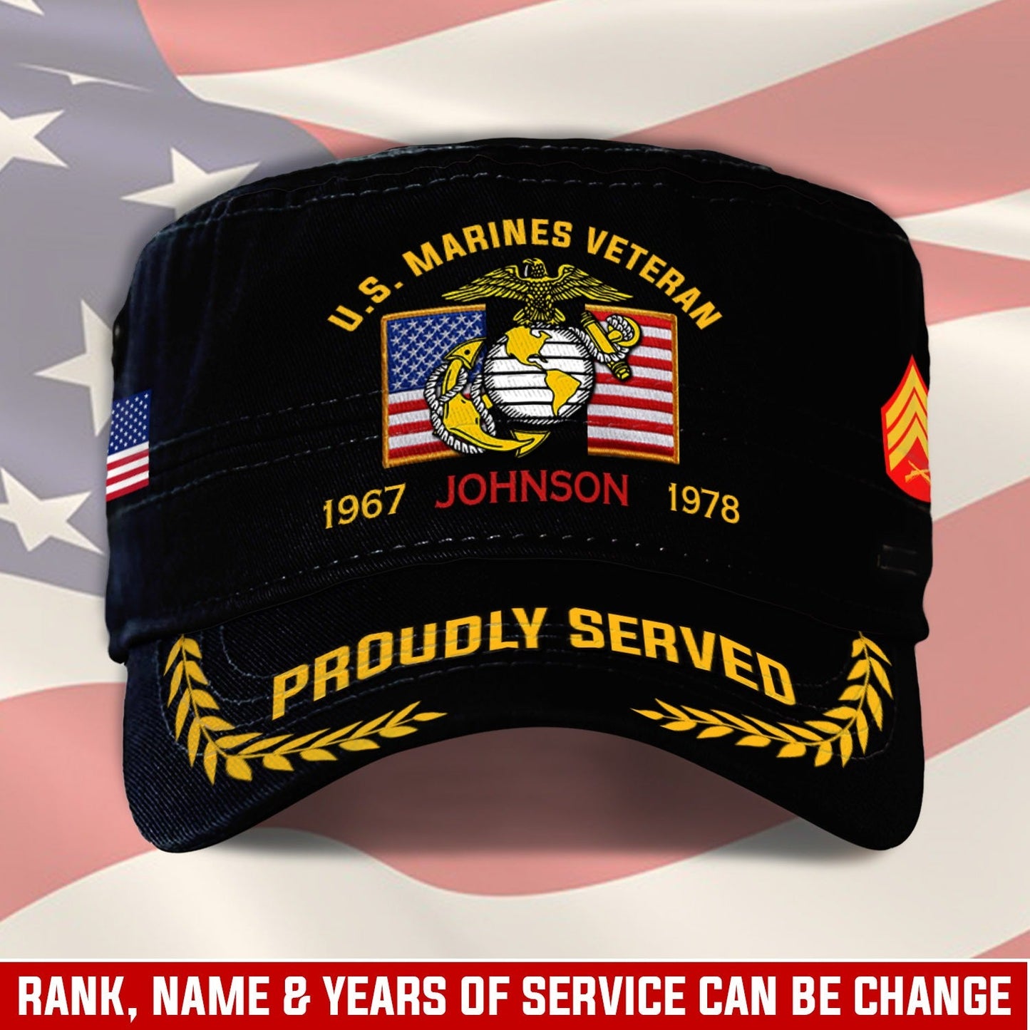 US Marine Corps – Military Cap - Proudly Served