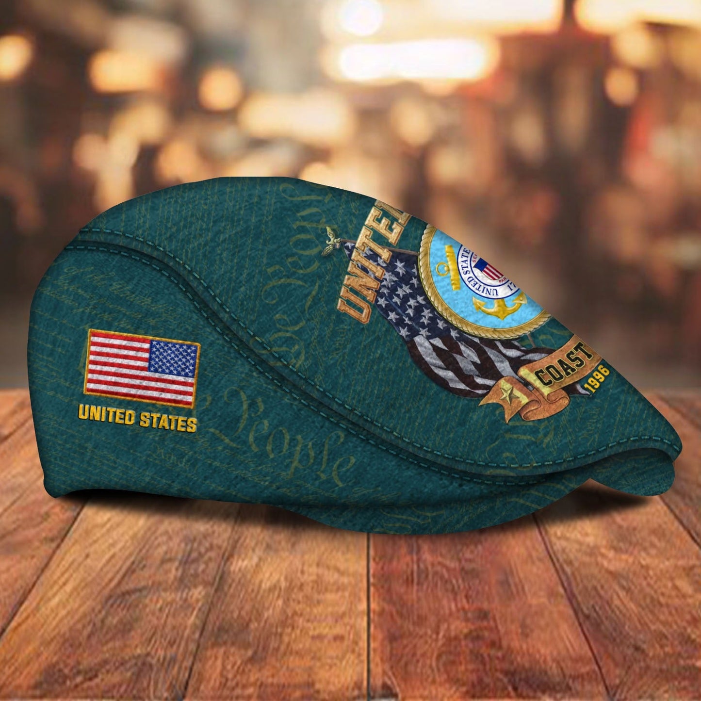 Custom U.S. Coast Guard Jeff Cap – Bald Eagle Design