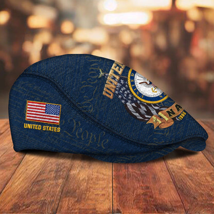 Custom U.S. Navy Jeff Cap – Duty, Honor, Country