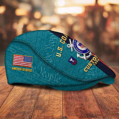 Custom U.S. Coast Guard Jeff Cap – Stripe Eagle Cap