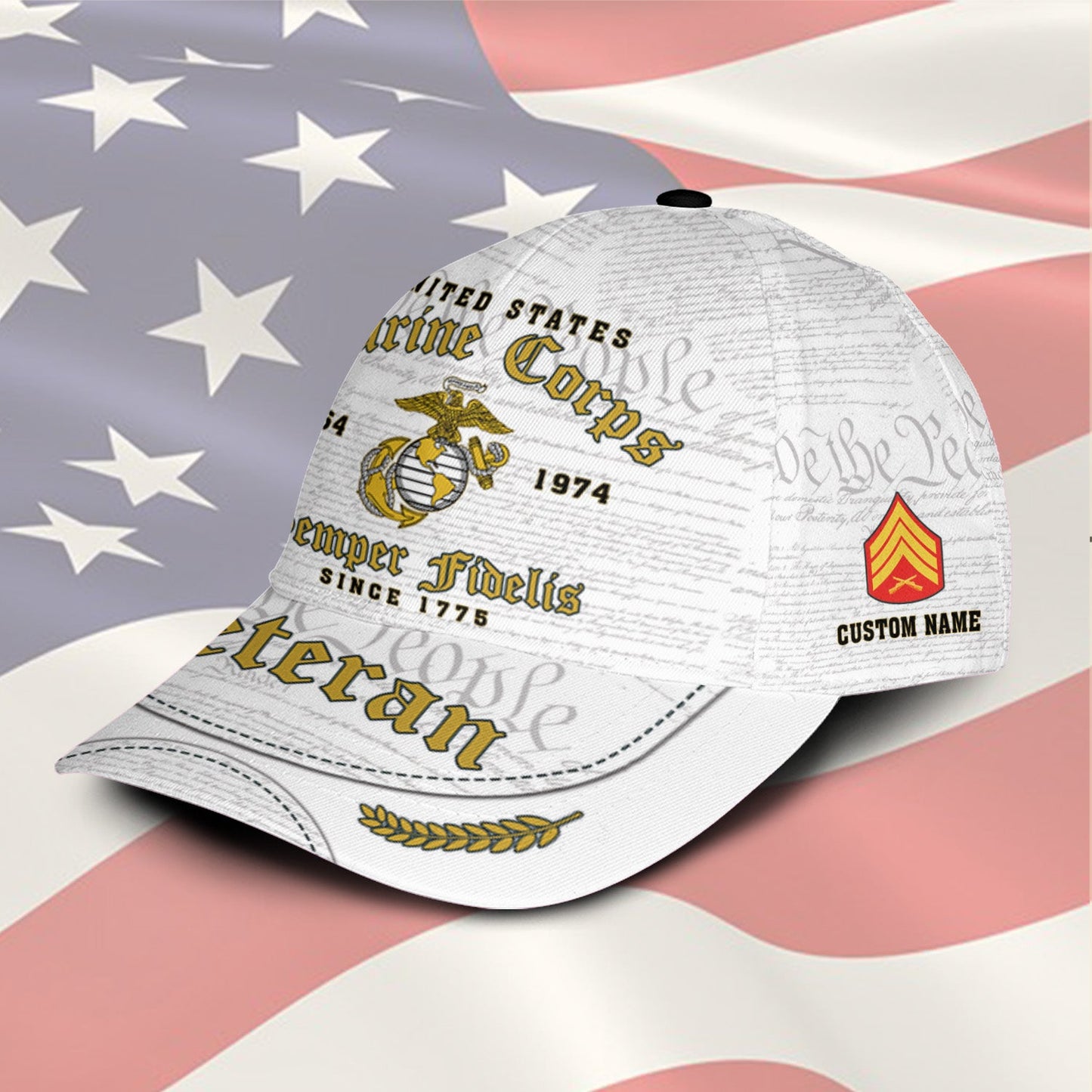 US Marine Corps – Classic Cap – Veteran White Cap