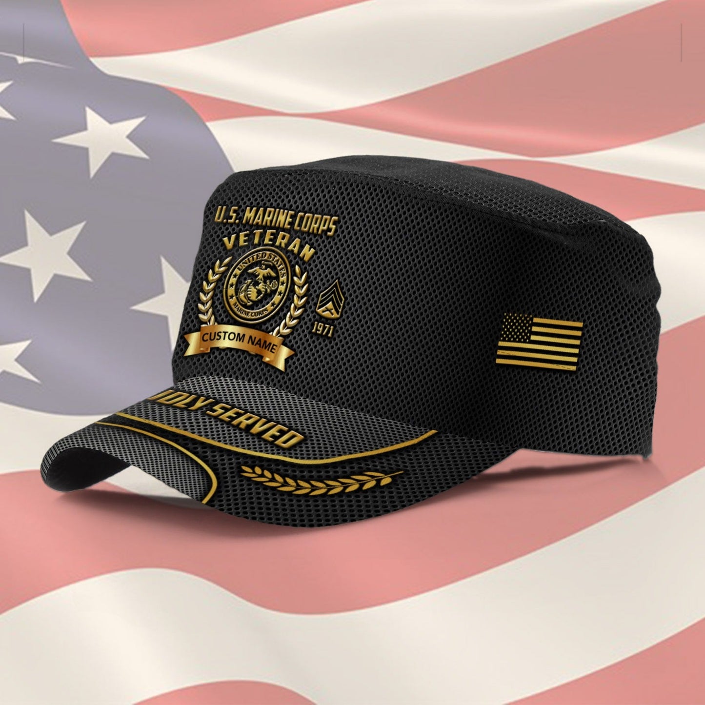 US Marine Corps – Military Cap -  Never Retreat, Never Surrender