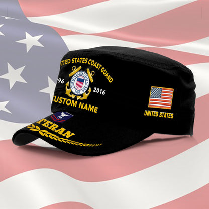 US Coast Guard – Military Cap - Proudly Served Veteran Military Cap