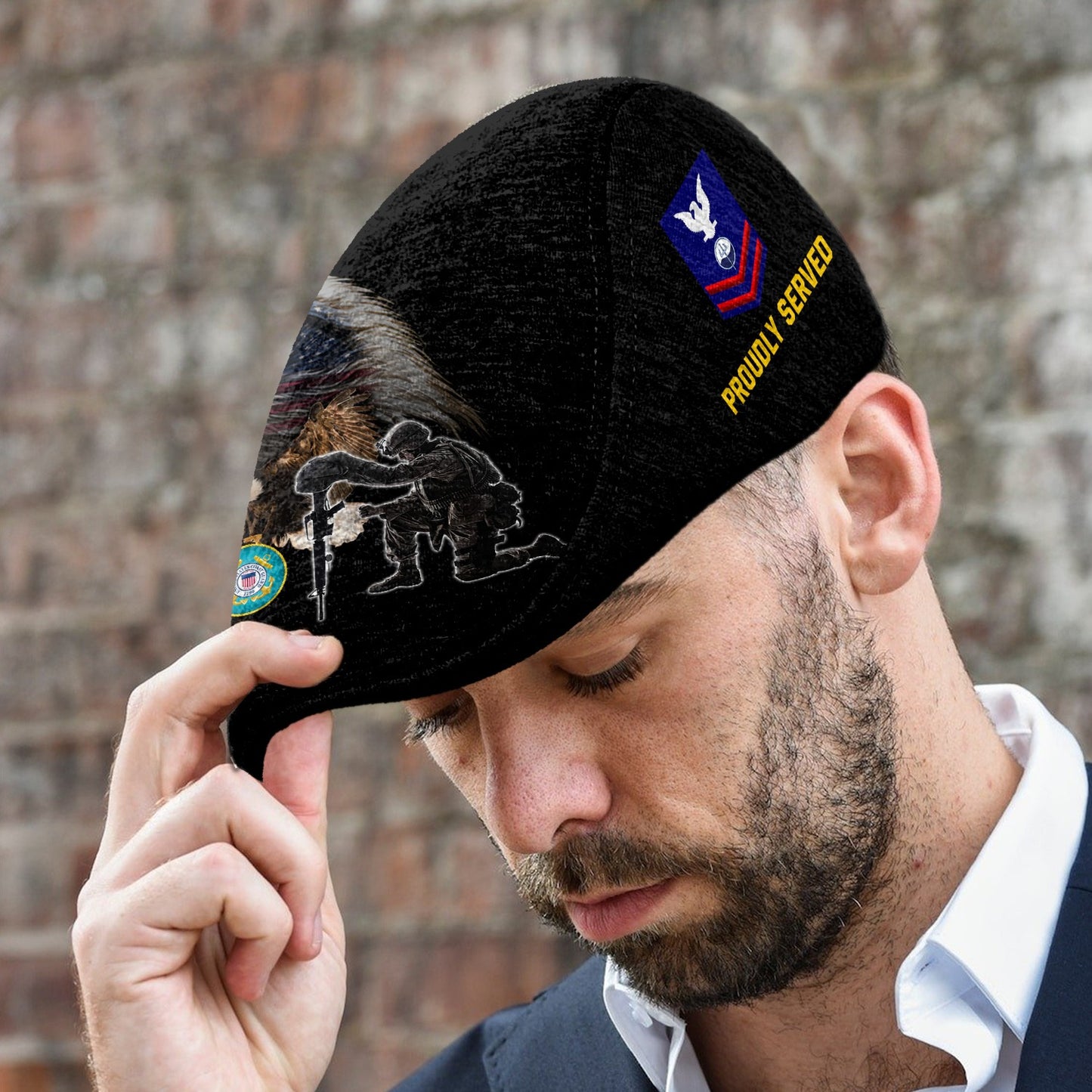 Custom U.S. Coast Guard Jeff Cap – Duty, Honor, Country