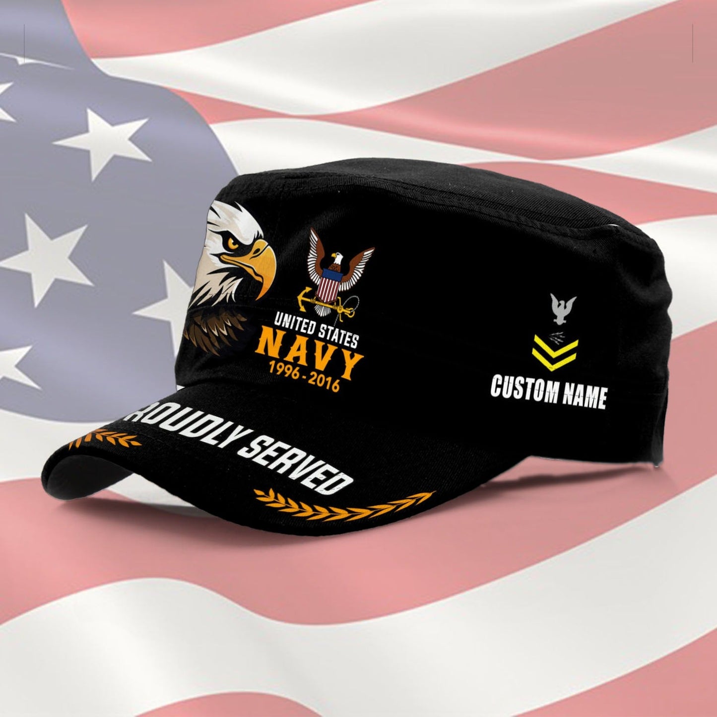 US Navy – Military Cap - Veteran Pride Eagle Military Hat