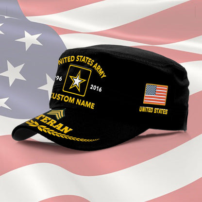 US Veteran – Military Cap – Proudly Served Veteran Military Cap