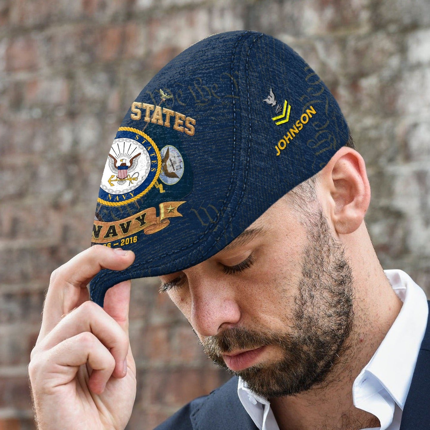 Custom U.S. Navy Jeff Cap – Duty, Honor, Country