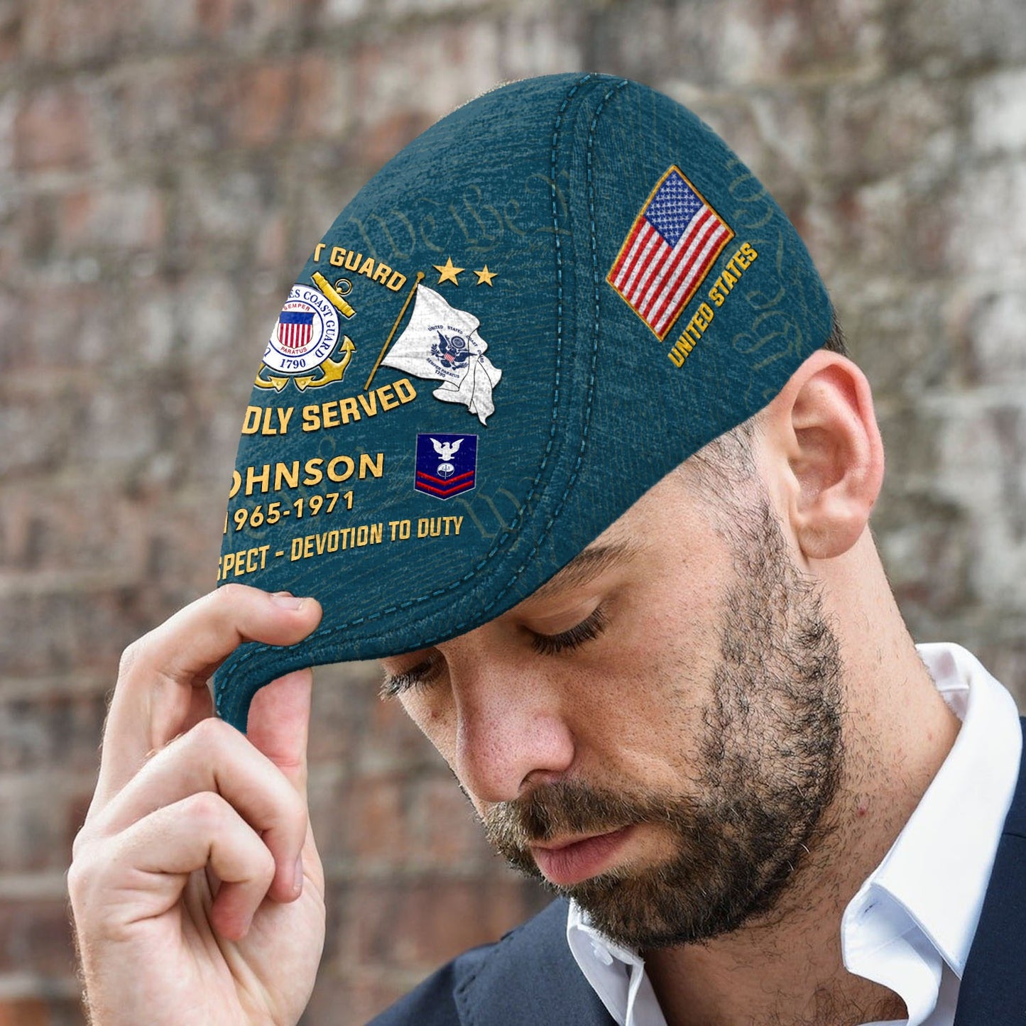 Custom U.S. Coast Guard Jeff Cap – Thank a Veteran