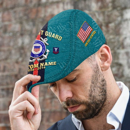 Custom U.S. Coast Guard Jeff Cap – Stripe Eagle Cap
