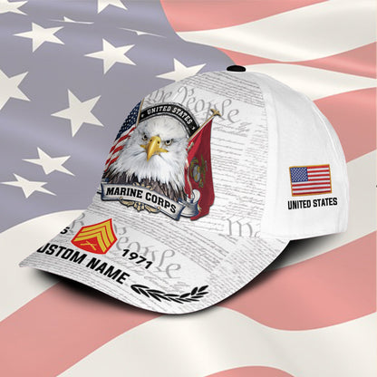 US Marine Corps – Classic Cap – We The People White