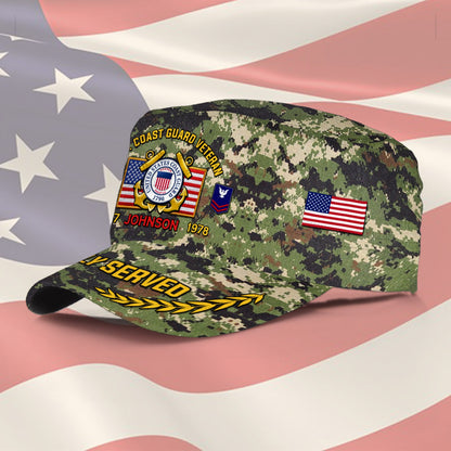 US Coast Guard – Military Cap - Camo Proudly Served