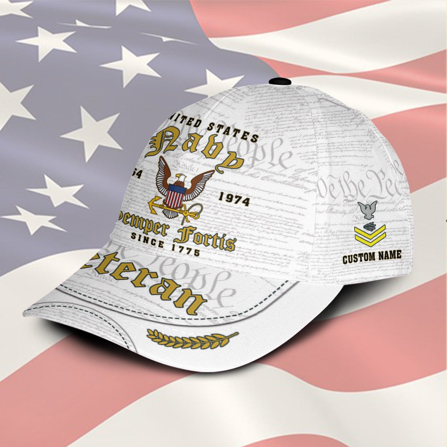 US Navy – Classic Cap – Veteran White Cap