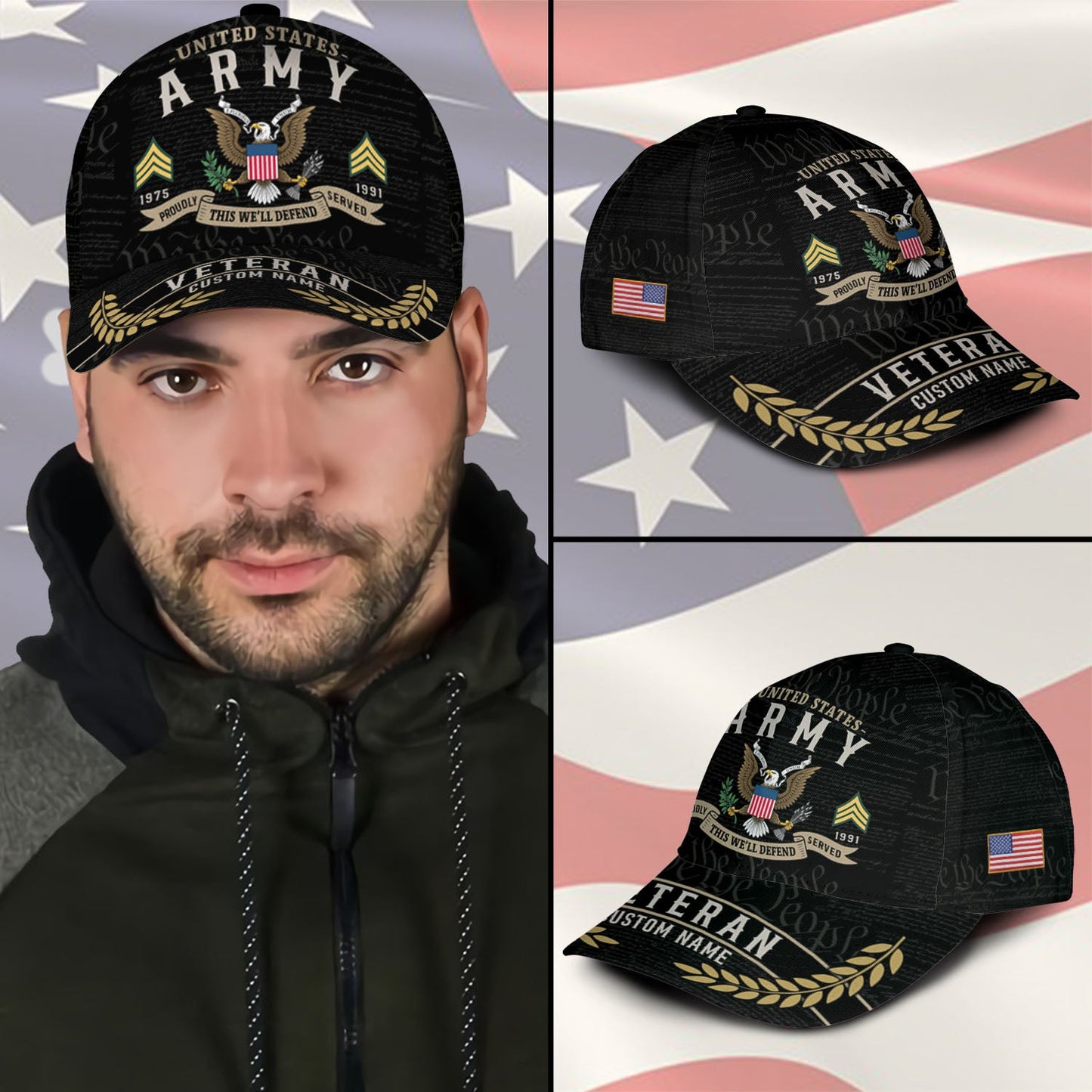 US Army – Classic Cap – Veteran Custom Name