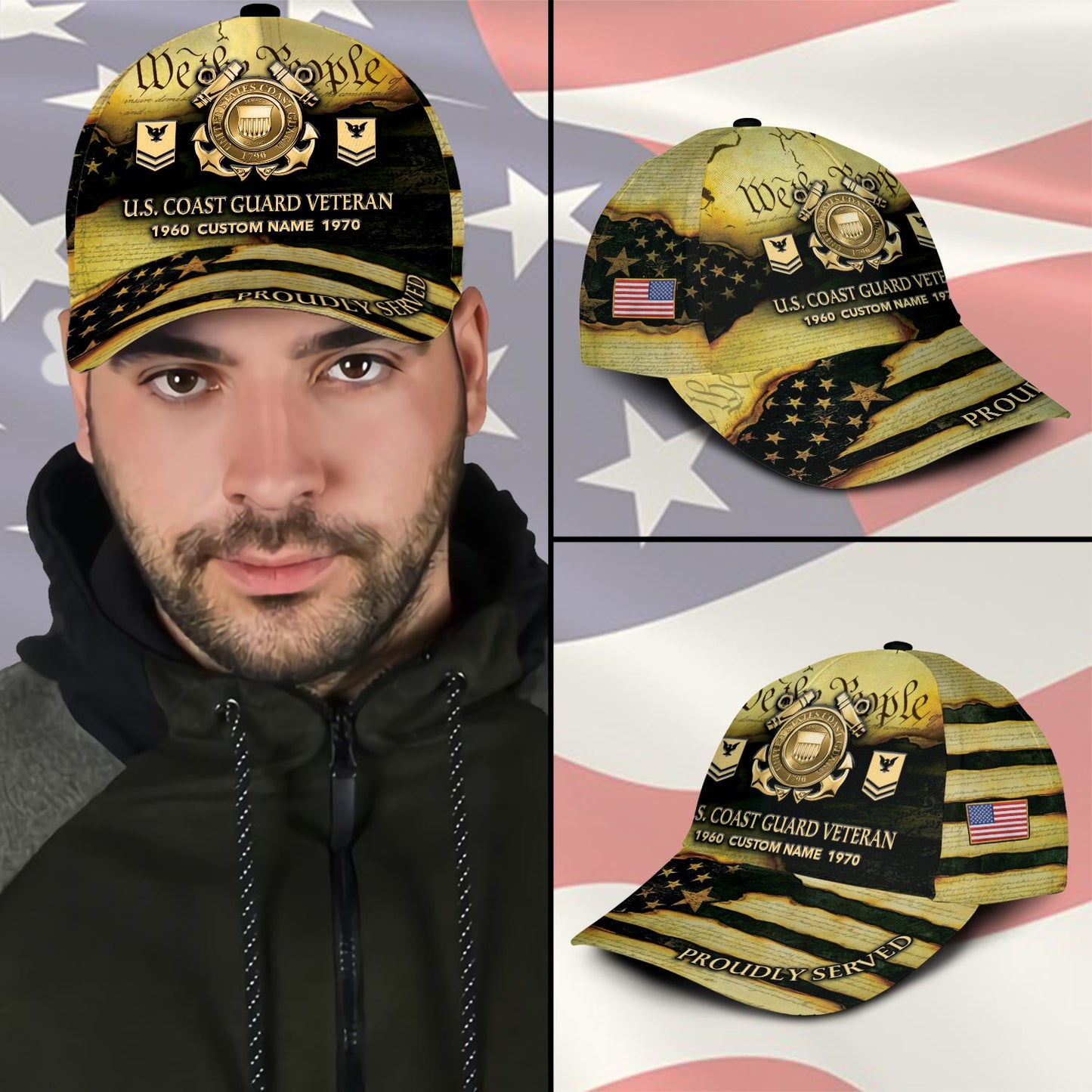 US Coast Guard – Classic Cap – We The People - Gold