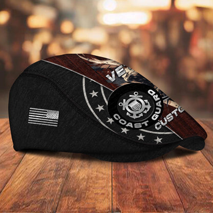 Custom U.S. Coast Guard Jeff Cap – Eagle Star Circle Design