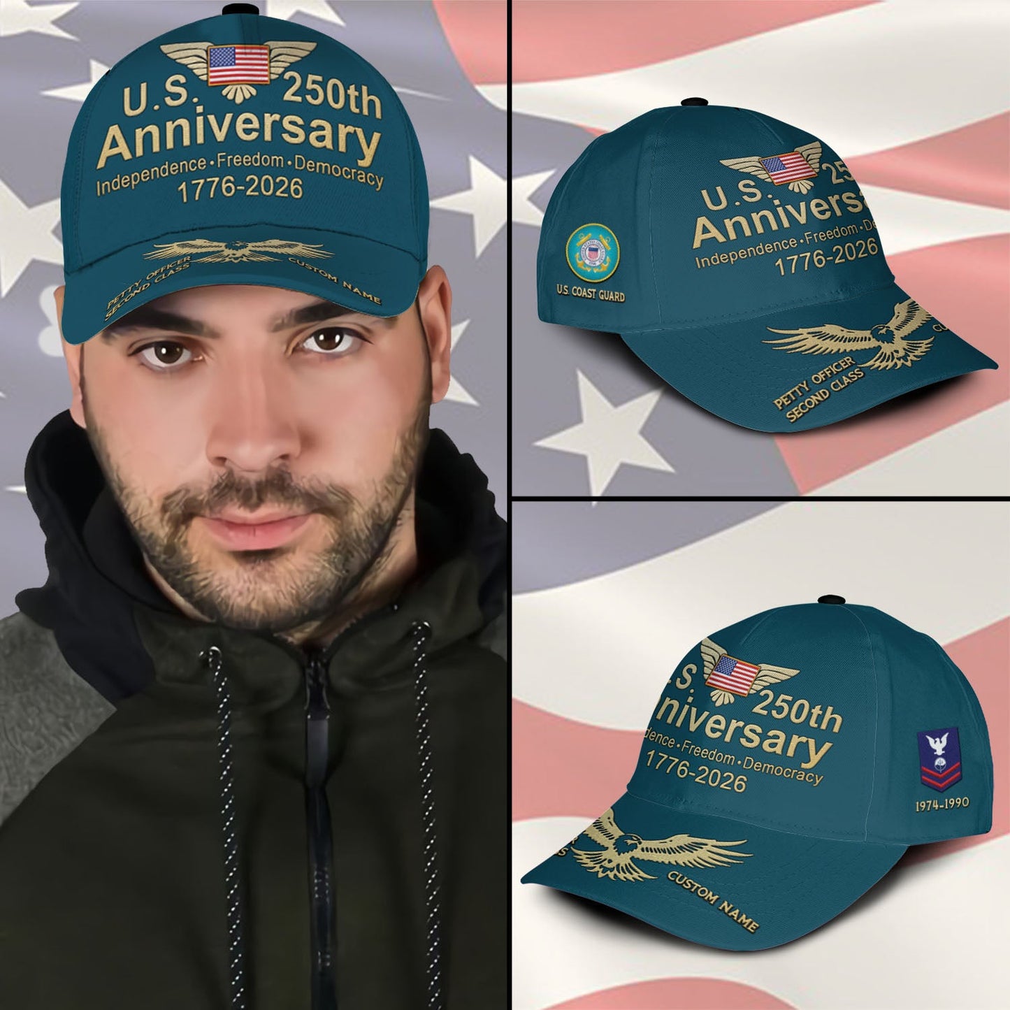 US Coast Guard – Classic Cap – Independence·Freedom·Democracy