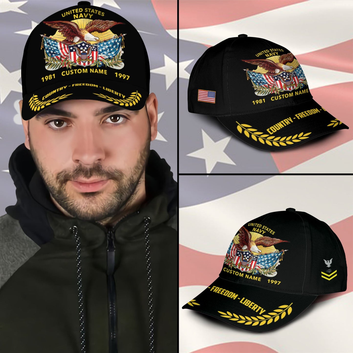US Navy – Classic Cap – Country - Freedom - Liberty
