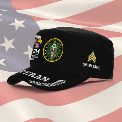 US Army – Military Cap – U.S. Veteran Eagle Emblem Cap