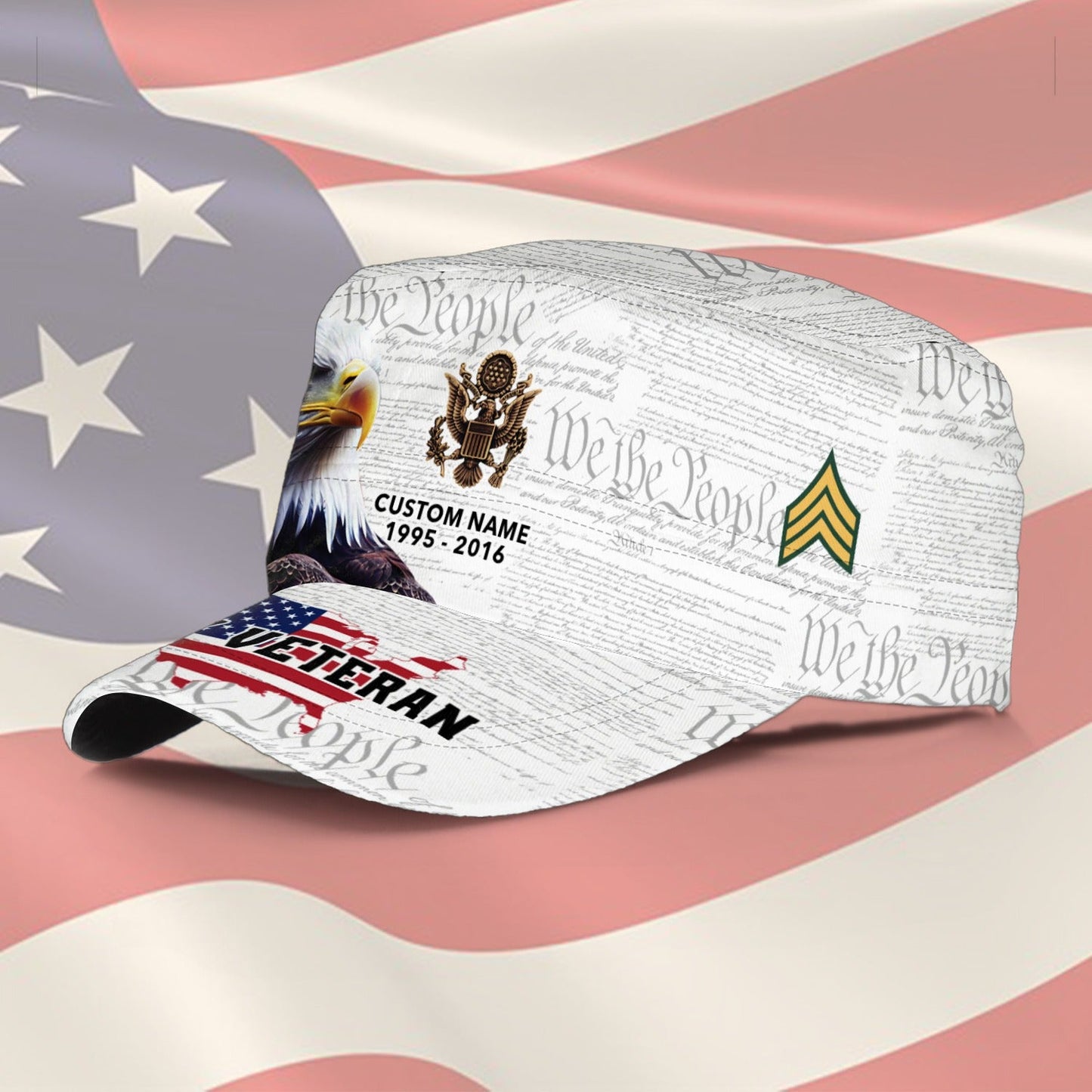 US Army – Military Cap –  American By Birth, Veteran By Choice